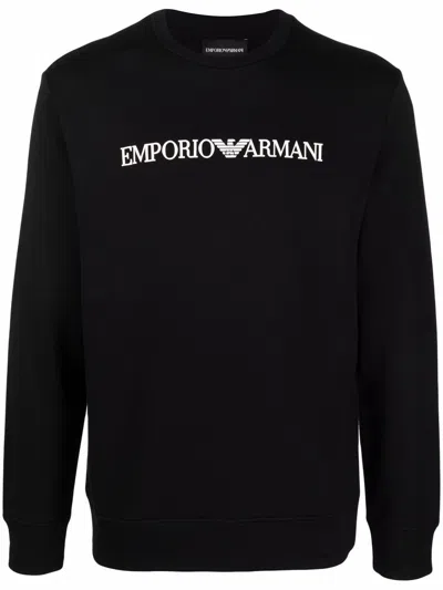 Emporio Armani Logo-print Crew-neck Sweatshirt