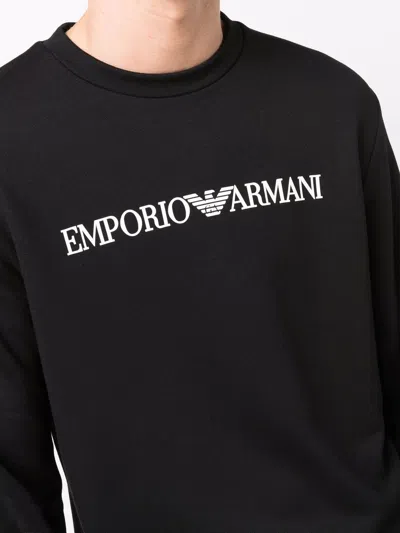 Emporio Armani Logo-print Crew-neck Sweatshirt