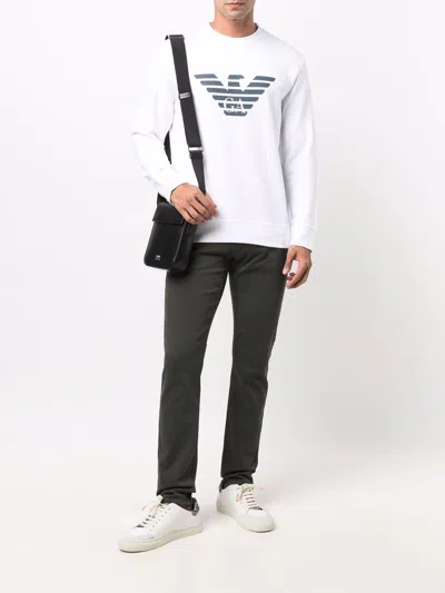 Emporio Armani Logo Print Long-sleeved Sweatshirt
