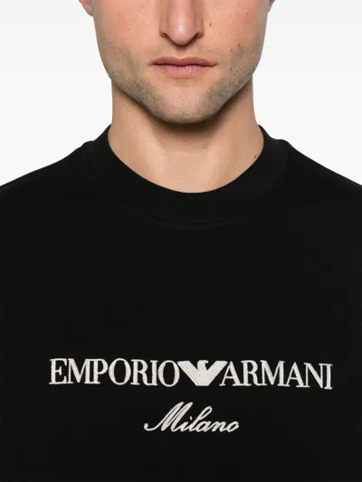 Emporio Armani Embroidered-logo Sweatshirt