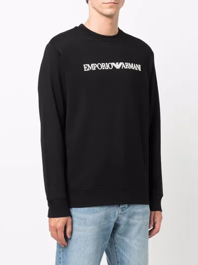 Emporio Armani Logo-print Crew-neck Sweatshirt