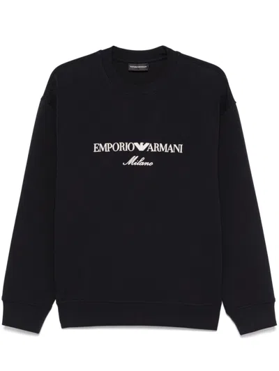 Emporio Armani Embroidered-logo Sweatshirt
