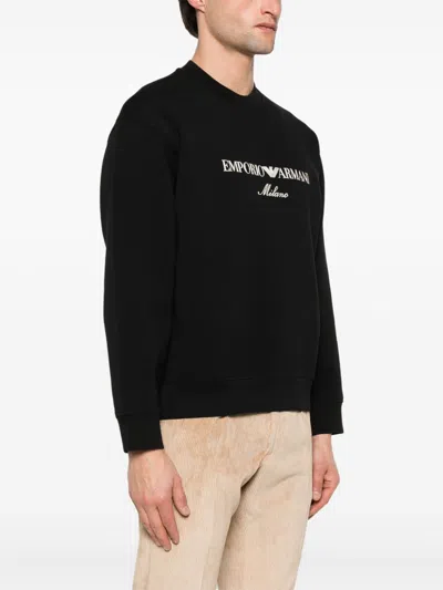 Emporio Armani Embroidered-logo Sweatshirt