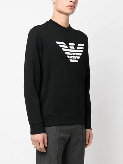 Emporio Armani Cotton Blend Crewneck Sweatshirt