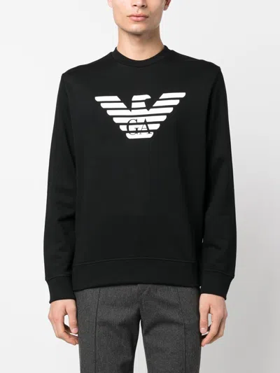 Emporio Armani Cotton Blend Crewneck Sweatshirt