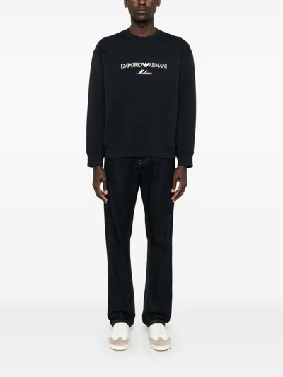 Emporio Armani Embroidered-logo Sweatshirt