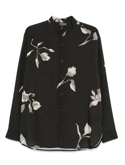 Emporio Armani Floral-print Shirt