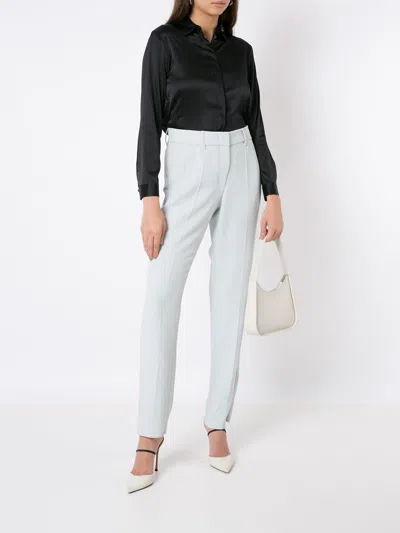 Emporio Armani Silk Shirt With Buttoned Cuffs And Spread Collar