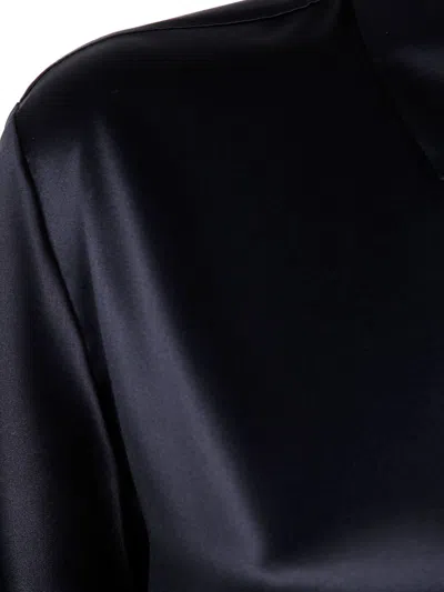 Emporio Armani Silk Shirt With Buttoned Cuffs And Spread Collar