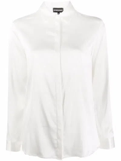 Emporio Armani Straight Collared Silk Shirt