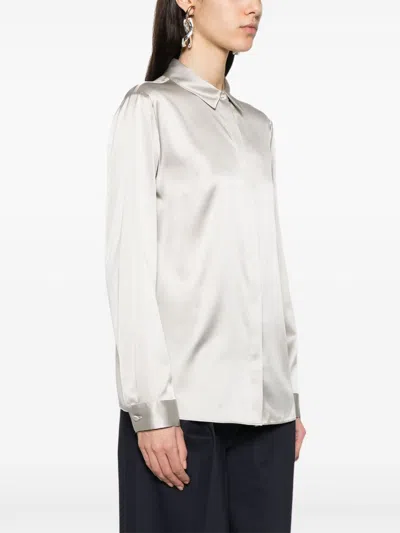 Emporio Armani Silk Shirt Satin Buttoned Cuffs