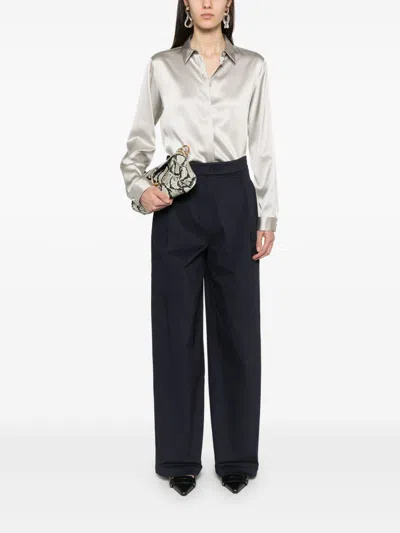 Emporio Armani Silk Shirt Satin Buttoned Cuffs