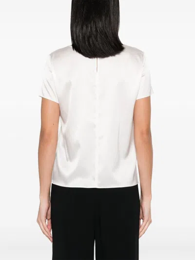 Emporio Armani Silk Top Adjustable Round-neck