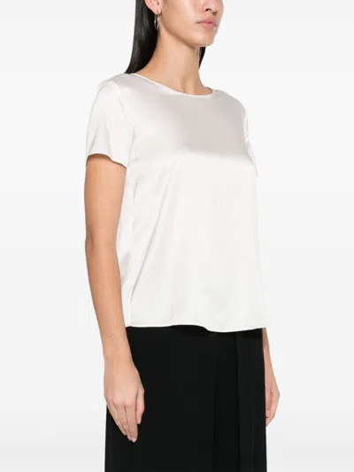 Emporio Armani Silk Top Adjustable Round-neck