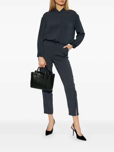 Shop Emporio Armani Slim Fit Trousers