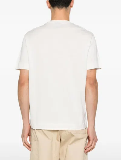 Emporio Armani Asv Jersey T-shirt With ‘let The Sea Set You Free' Embroidery
