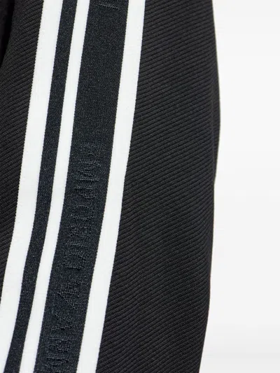 Emporio Armani Zippered High Collar Sweatshirt With Stripe Detailing