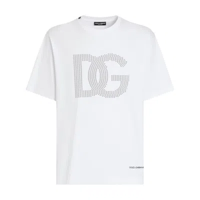 Dolce & Gabbana White Dg Logo T-shirt