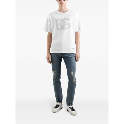 Dolce & Gabbana White Dg Logo T-shirt
