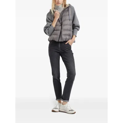 Brunello Cucinelli Cashmere-silk Glitter Turtleneck Sweater