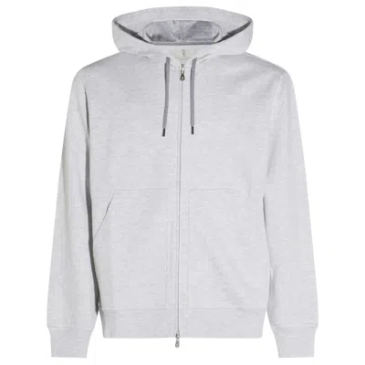 Brunello Cucinelli Double French Terry Zip-up Hooded Sweatshirt