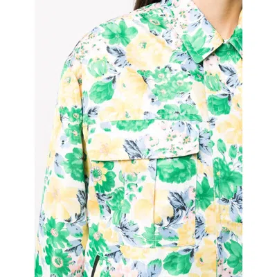 Plan C Floral Print Duchesse Overshirt