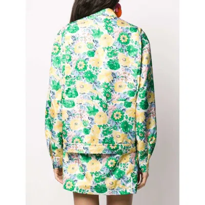 Plan C Floral Print Duchesse Overshirt