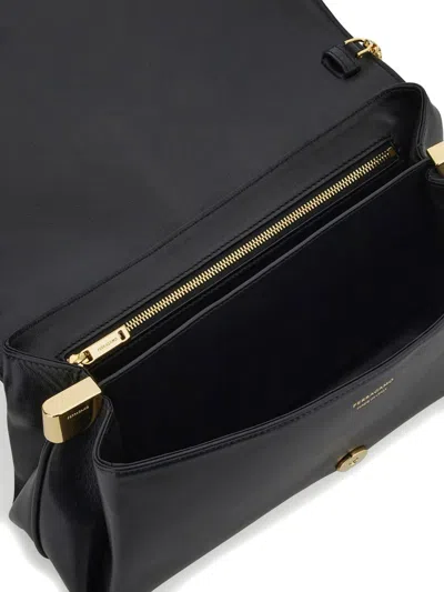 Ferragamo Medium Gancini Leather Shoulder Bag