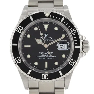 Pre-owned Rolex Submariner Stainless Steel Wristwatch () In Multi
