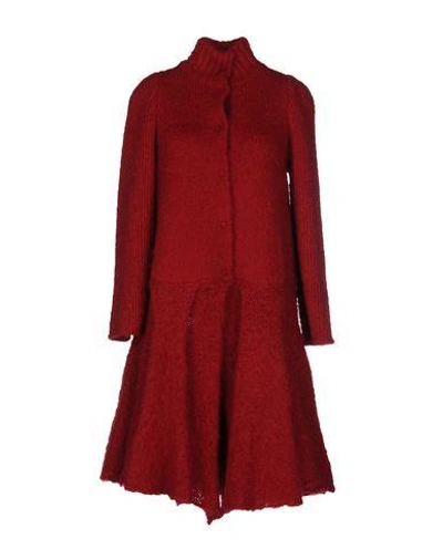 Emporio Armani Coats In Red