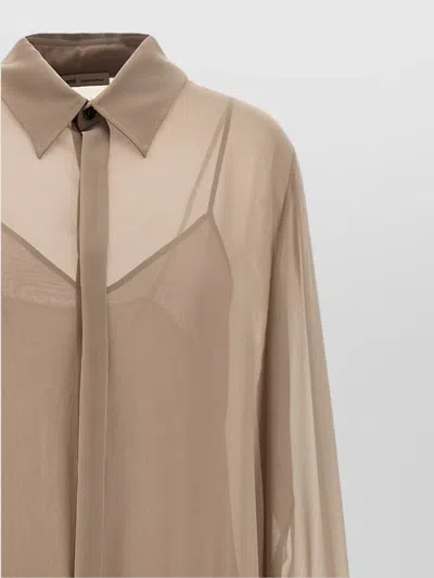 Ami Alexandre Mattiussi Ami Paris 'pleated Midi' Dress In Nude