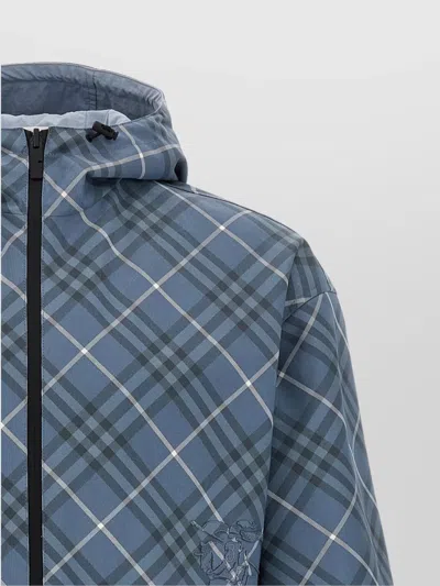 Burberry Reversible Embroidered Polyester Jacket In Multicolor