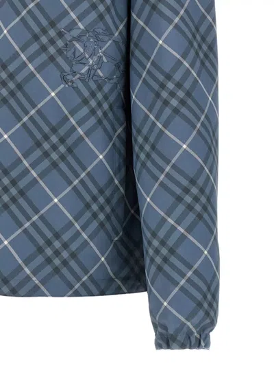 Burberry Reversible Embroidered Polyester Jacket In Multicolor