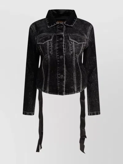 Balenciaga Denim Jacket With Lace-up Back