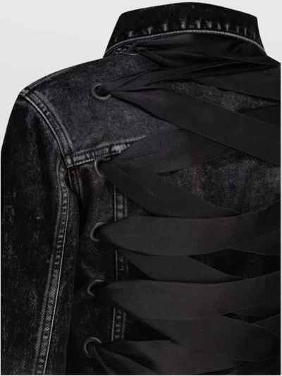 Balenciaga Denim Jacket With Lace-up Back