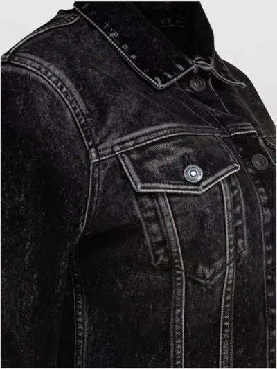 Balenciaga Denim Jacket With Lace-up Back