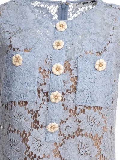 Self-portrait Fine Lace Mini Dress