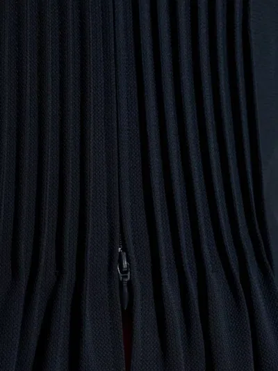 Emporio Armani Pleater Blazer Jacket In Blue