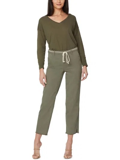 Nydj Frayed Hem Relaxed Pants In Pink