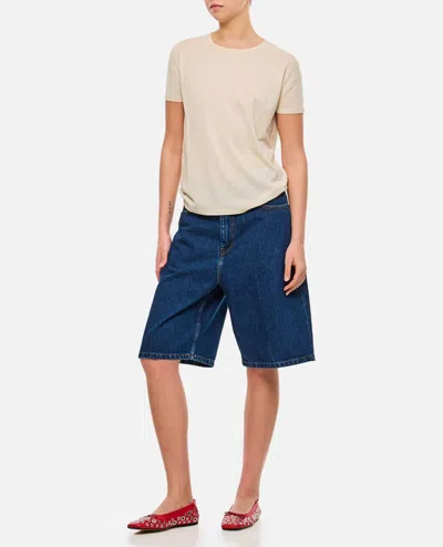 Carhartt Brandon Loose Fit Cotton Shorts In Stone Washed