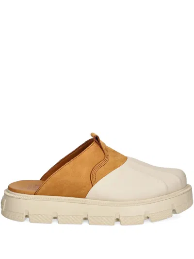 Sorel Rein Cb Clogs In Bleached Ceramic/canyon Gold