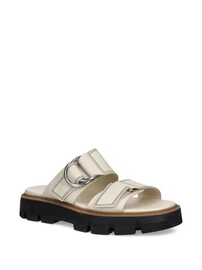 Sorel Rein Cb Platform Slide Sandal In White