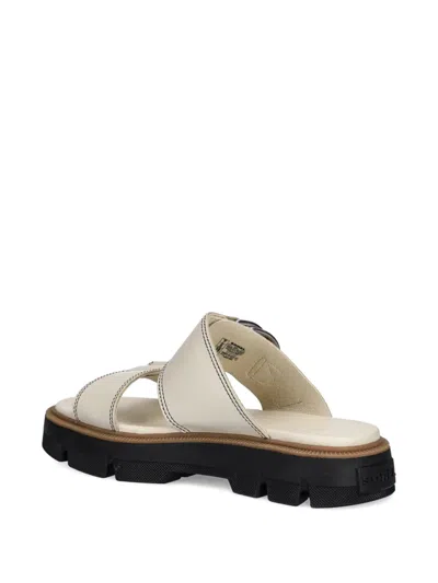 Sorel Rein Cb Platform Slide Sandal In White