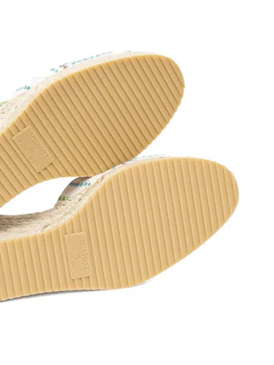 Missoni Eva 80 Zigzag Wedge Espadrilles In Neutrals