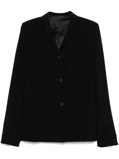 Totême Toteme Single-breasted Blazer Jacket In Black