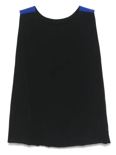 Msgm Bi-colour Top In Blue