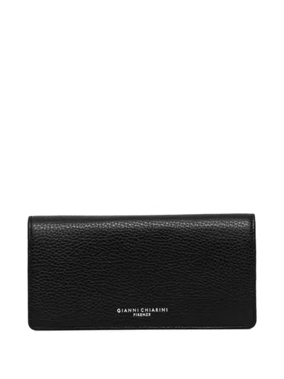 Gianni Chiarini Dollar Wallets Wallet In Hammered Leather In Black