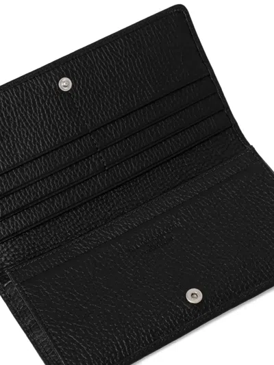 Gianni Chiarini Dollar Wallets Wallet In Hammered Leather In Black