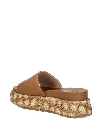 Liu •jo Platform Espadrilles In Brown