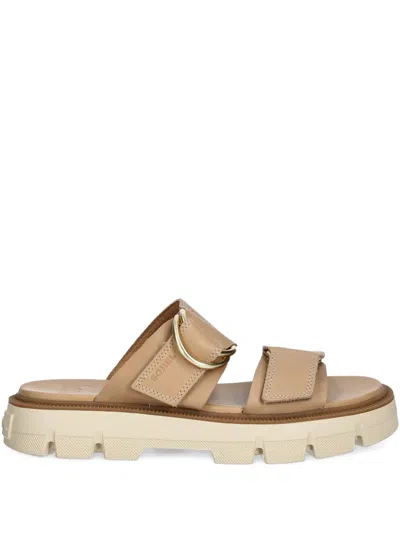 Sorel Rein Cb Platform Slide Sandal In Neutral
